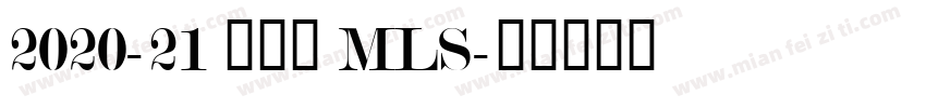 2020-21 美职联 MLS字体转换